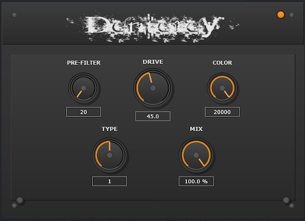 Apantrays「Denterey」3種類の歪みでボーカル・ドラム・ギターの音作りに対応!サチュレーションからヴィンテージファズまで使えるディストーションプラグイン|DTMプラグインセール