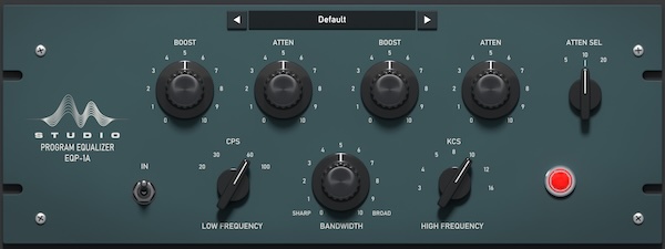 MTHRBORD.STUDIO「EQP-1A」ヴィンテージPultecの真空管EQサウンドを再現！低域のブーストとカットを組み合わせて音作りできる無料EQプラグイン｜DTMプラグインセール