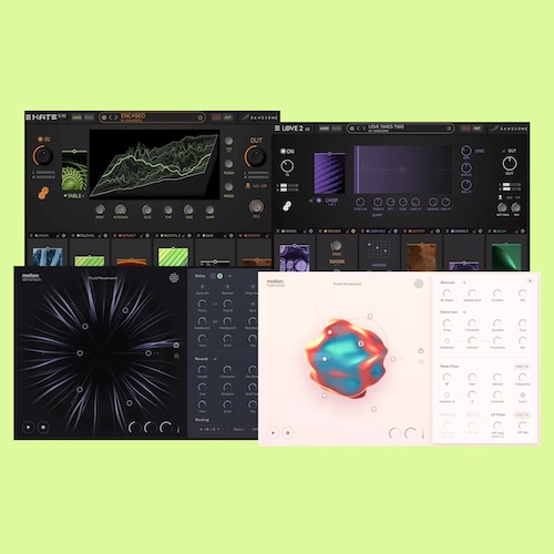 Dawesome × Excite Audio「Effects Bundle」音の質感・歪み・空間・動きを自在に加工！4種類のエフェクトでシンセやドラム、ボーカルを変化させるバンドル