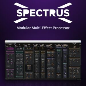 Morphulus LLC「Spectrus」30種類のエフェクトを自由に組み合わせる！8スロットのモジュラーラックと7種類の真空管アンプ、NAMプレイヤーを搭載したマルチエフェクト｜DTMプラグインセール