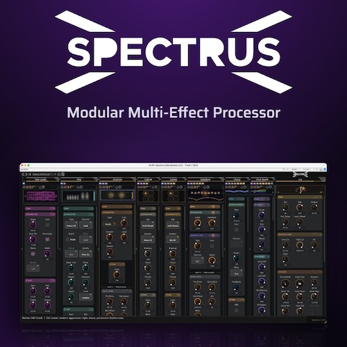 Morphulus LLC「Spectrus」30種類のエフェクトを自由に組み合わせる！8スロットのモジュラーラックと7種類の真空管アンプ、NAMプレイヤーを搭載したマルチエフェクト｜DTMプラグインセール