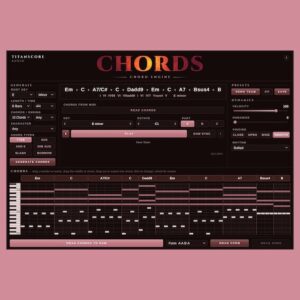 Titanscore Audio「Chords」無料でコード進行を自動生成！100種類以上のプリセットとMIDI出力に対応した作曲支援プラグイン｜DTMプラグインセール