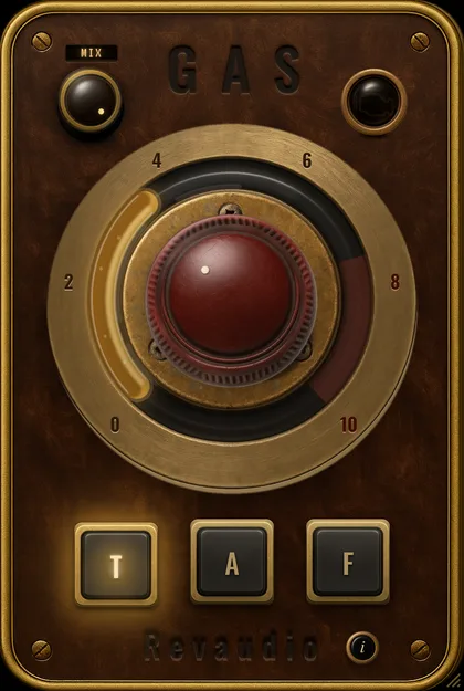 RevAudio「GAS」たった1つのノブで音に太さや歪みを追加！Tube・Tape・Fuzzの3種類を切り替えて音作りできる無料サチュレータープラグイン｜DTMプラグインセール