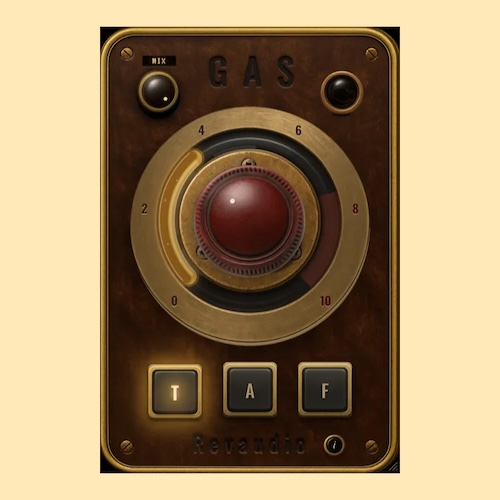 RevAudio「GAS」たった1つのノブで音に太さや歪みを追加！Tube・Tape・Fuzzの3種類を切り替えて音作りできる無料サチュレータープラグイン｜DTMプラグインセール