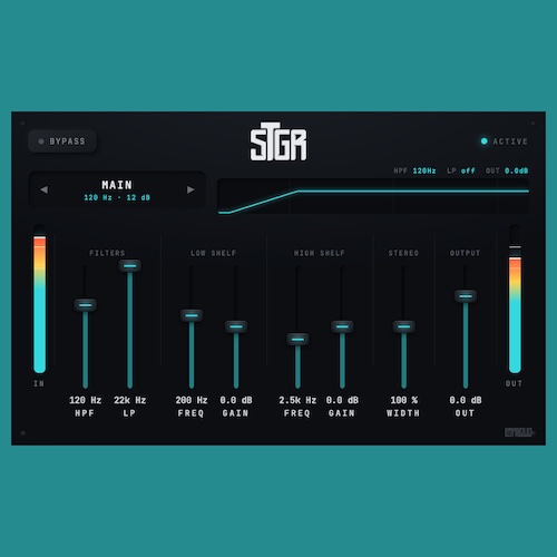 LIMINAL LOUD「STGR」EQ・音量・ステレオ幅をまとめて調整！ミックスの音作りとレベル管理を効率化する無料チャンネルストリップ｜DTMプラグインセール