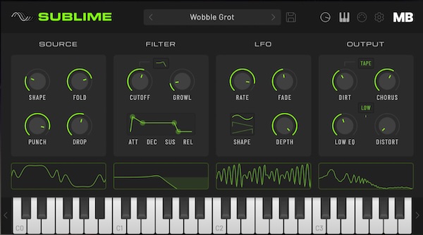 Meat Beats「Sublime」125種類のベースプリセットを収録！ハウスやUKガラージ向けの重低音を作れる無料シンセプラグイン｜DTMプラグインセール