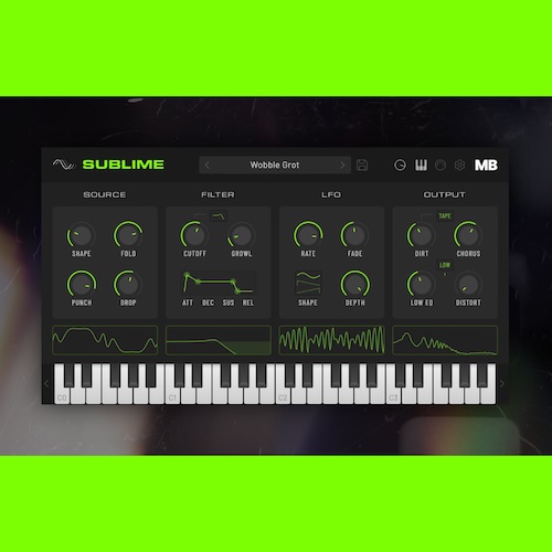 Meat Beats「Sublime」125種類のベースプリセットを収録！ハウスやUKガラージ向けの重低音を作れる無料シンセプラグイン｜DTMプラグインセール