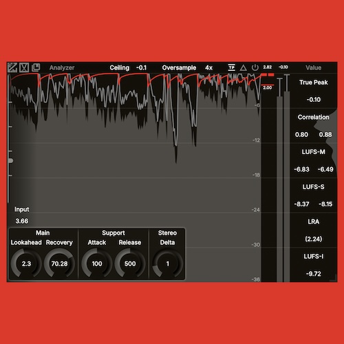 ZL-Audio「ZL Limiter」音のピークを抑えて音量を整える！ミックスやマスタリングの音量管理に活用できるリミッタープラグイン｜DTMプラグインセール