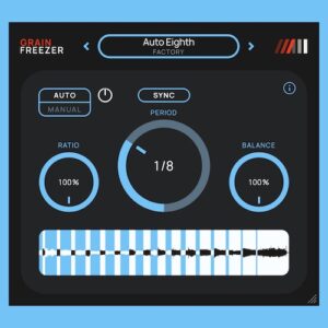 Amazing Noises「Grain Freezer」音の一瞬をフリーズして幻想的なテクスチャに変化！アンビエントやサウンドデザインに活用できる無料グラニュラーエフェクト｜DTMプラグインセール