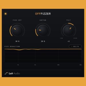 Leit Audio「OffFizzer」ディストーションギターの耳障りな高域をピンポイントで抑制！音の鋭さを残しながらフィズを除去する無料プラグイン｜DTMプラグインセール