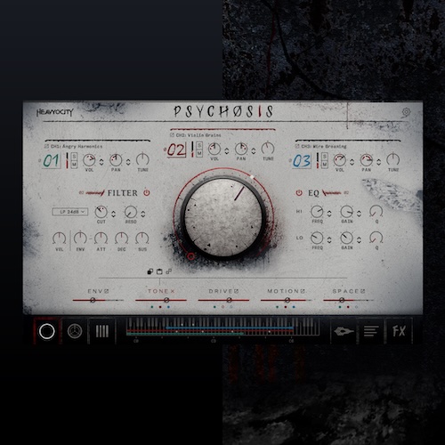 Heavyocity「Psychosis」恐怖を演出する324種類の衝撃音と不気味なテクスチャを収録！ホラー映画・ゲーム音楽向けKontakt音源｜DTMプラグインセール