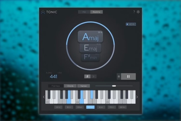 zplane「TONIC 2」楽曲やサンプルのキーをリアルタイム解析!対応するコードを確認し、MIDIでDAWに取り込める作曲支援プラグイン|DTMプラグインセール