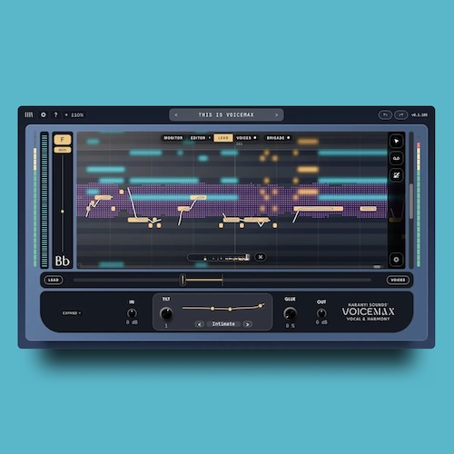 Karanyi Sounds「Voicemax」リアルタイムのピッチ補正と最大4声のハーモニー生成に対応！ボーカル編集までこなす多機能エフェクトプラグイン｜DTMプラグインセール