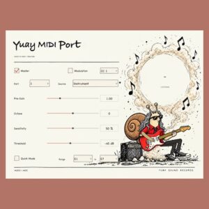 YUAY PLUGINS「Yuay MIDI Port」歌声やギター演奏をリアルタイムでMIDIに変換！声や楽器でシンセを演奏できるオーディオMIDI変換プラグイン｜DTMプラグインセール