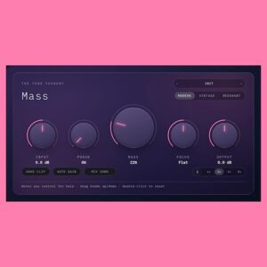 The Tone Foundry「Mass」3つのサチュレーションモードで音に厚みと歪みを追加！ドラム・ベース・ミックスバスに対応するエフェクトプラグイン｜DTMプラグインセール