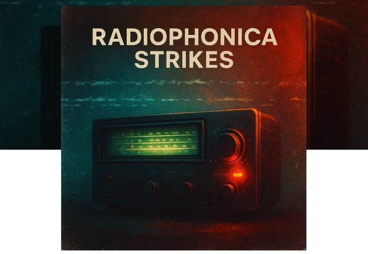 Ocean Swift Synthesis「Radiophonica Strikes」ラジオノイズや無線通信音を236種類収録！映画・ゲームの効果音や実験音楽に使える無料サンプルパック｜DTMプラグインセール