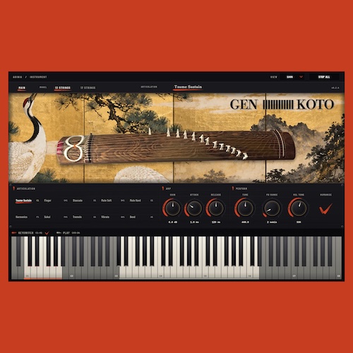 TAKUMI Audio Plugins「GEN lllllllllllll KOTO」13弦・17弦の箏を収録！爪弾き・指弾き・トレモロなど多彩な奏法を再現する和楽器音源｜DTMプラグインセール