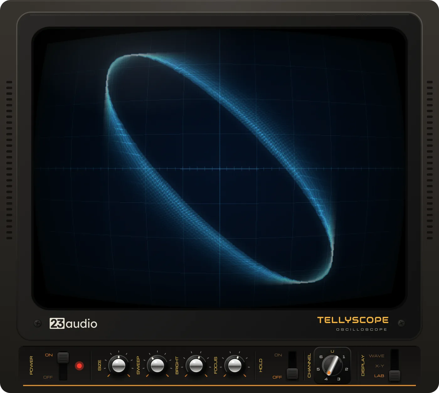 23audio「TELLYSCOPE」音声波形やステレオの広がりをヴィンテージテレビ風の画面で確認できる無料オシロスコーププラグイン|DTMプラグインセール