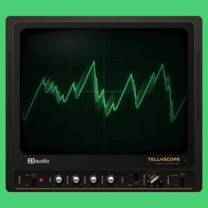 23audio「TELLYSCOPE」音声波形やステレオの広がりをヴィンテージテレビ風の画面で確認できる無料オシロスコーププラグイン｜DTMプラグインセール
