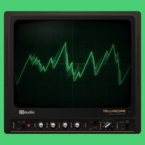 23audio「TELLYSCOPE」音声波形やステレオの広がりをヴィンテージテレビ風の画面で確認できる無料オシロスコーププラグイン｜DTMプラグインセール