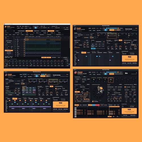 Fase Groove「Piano・Guitar・Drums・Arranger」無料でコード進行・ギター・ドラムパターンから楽曲アレンジまで制作できる音楽制作ツール4種類｜DTMプラグインセール