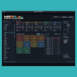Autodafe「Mega Drum Machines 2」170種類のヴィンテージドラムマシンを収録した無料ドラム音源！音色調整やマルチアウトにも対応｜DTMプラグインセール
