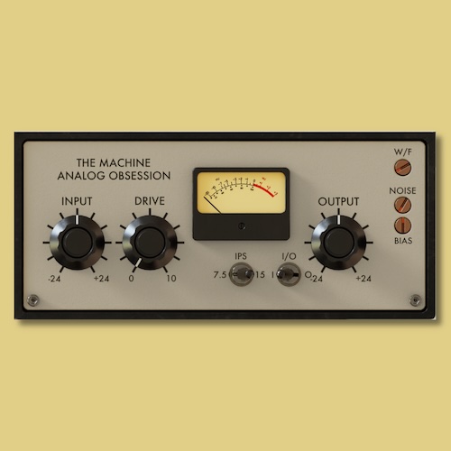 Analog Obsession「TheMachine」真空管駆動テープマシンのサチュレーションやWow & Flutterでアナログテープ特有の質感を加えるプラグイン｜DTMプラグインセール