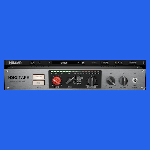 Pulsar Audio「DigiTape」2000年代のデジタルテープサウンドを再現する無料サチュレーションプラグイン！2種類のモードで音に温かみや厚みを加える｜DTMプラグインセール