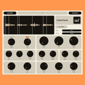 knowdatfeel「GrainCharlie v2」サンプルを細かな粒子に分解して新しい音色を生み出す無料グラニュラーシンセサイザー！スライス編集やMIDI演奏にも対応｜DTMプラグインセール