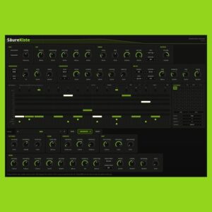 Verdalis「SäureKiste」アナログ回路を再現した無料アシッドベース音源！64パターンのシーケンサーと10種類のドライブを搭載｜DTMプラグインセール