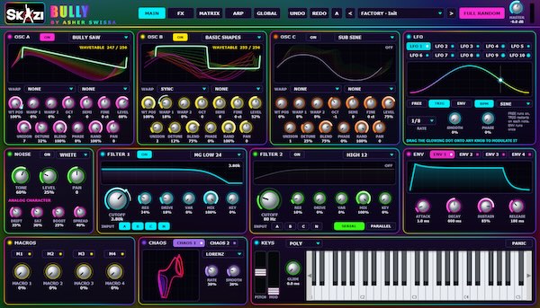 SKAZI「SKAZI BUNDLE」15種類のシンセ・エフェクト・MIDIツールを無料収録！サイケデリックトランスやテクノの制作に役立つ8,168種類のプリセットを搭載｜DTMプラグインセール