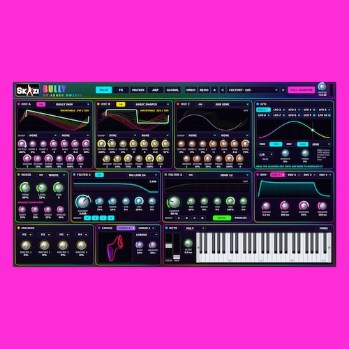 SKAZI「SKAZI BUNDLE」15種類のシンセ・エフェクト・MIDIツールを無料収録！サイケデリックトランスやテクノの制作に役立つ8,168種類のプリセットを搭載｜DTMプラグインセール