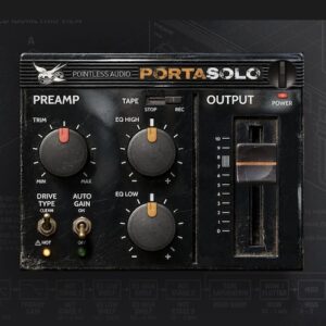 Pointless Audio「PortaSolo」1987年製カセットレコーダーのアナログ回路を再現！温かみのある歪みやテープ特有の揺らぎを加えられる無料エフェクトプラグイン｜DTMプラグインセール