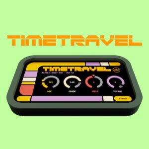 Born Second「TIMETRAVEL」音を逆再生して幻想的な残響を生み出す！10-bitのローファイな質感とピッチ変更を楽しめる無料リバースディレイプラグイン｜DTMプラグインセール