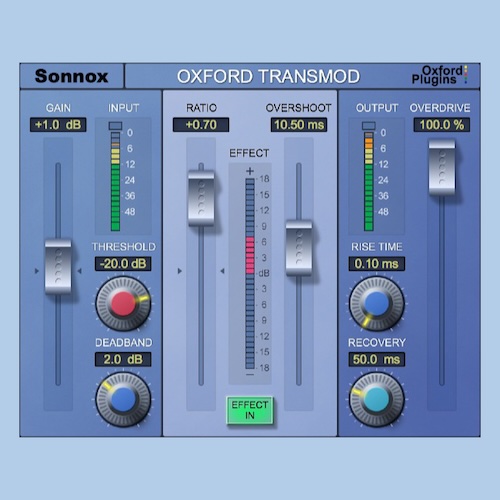 Sonnox「Oxford TransMod」ドラムのパンチを強調・抑制！音色を大きく変えずアタックを細かく整えるトランジェントシェイパー｜DTMプラグインセール